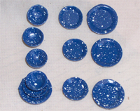 Blue Bowl and Plates