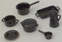 Black Kitchen Set