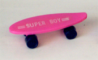 Pink Plastic Skateboard